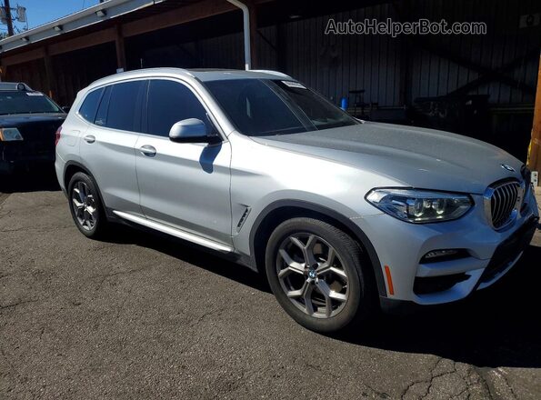 5UXTY5C02L9D60161 2020 BMW X3 Silver Առջևի աջ