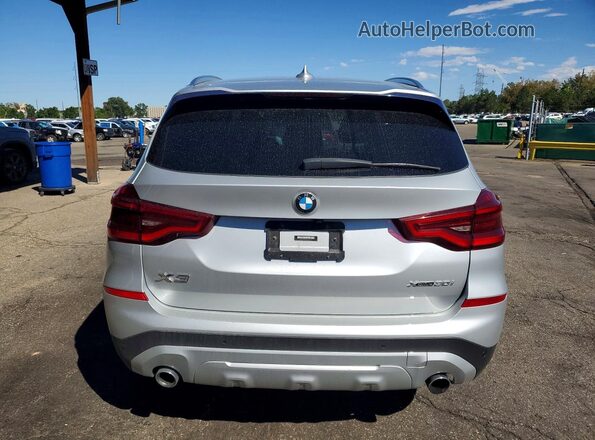 5UXTY5C02L9D60161 2020 BMW X3 Silver Հետևի տեսք