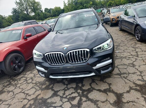 5UXTY5C04M9E00659 2021 BMW X3 Black Front view