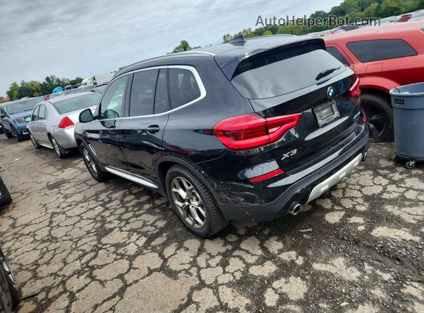 5UXTY5C04M9E00659 2021 BMW X3 Black Rear left