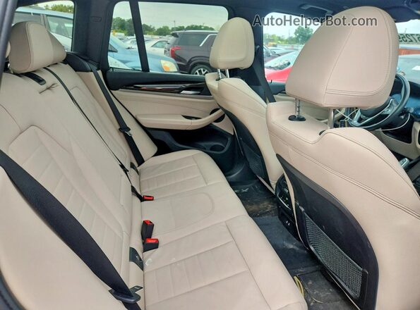 5UXTY5C04M9E00659 2021 BMW X3 Black Rear interior view