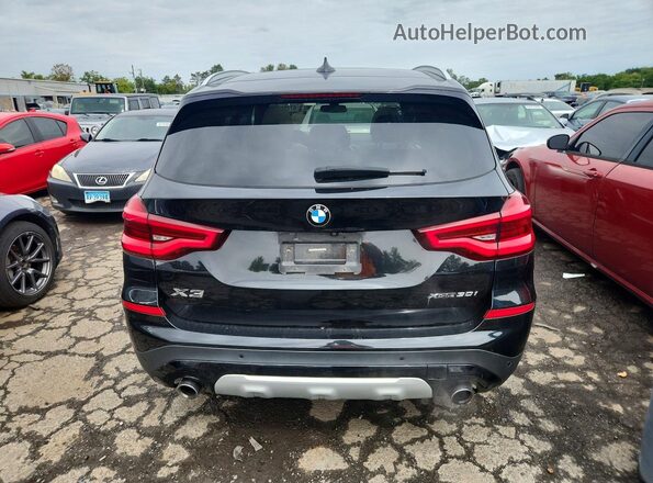 5UXTY5C04M9E00659 2021 BMW X3 Black Rear view