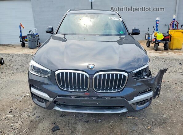 5UXTY5C05M9E19916 2021 BMW X3 Black Դիմացի տեսք