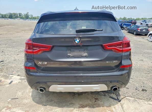 5UXTY5C05M9E19916 2021 BMW X3 Black Հետևի տեսք