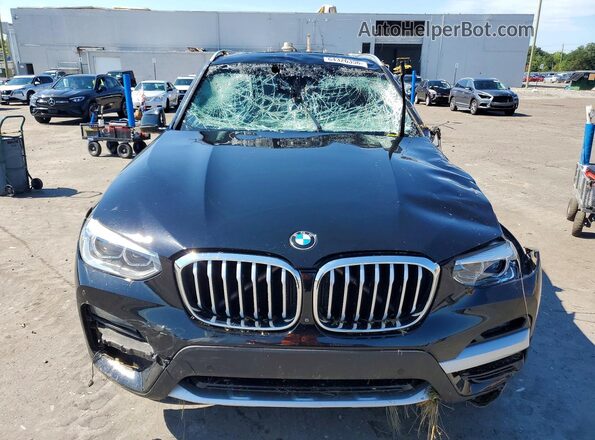 5UXTY5C06L9B79029 2020 BMW X3 Черный Вид спереди