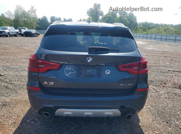 5UXTY5C07LLT37913 2020 BMW X3 Black Հետևի տեսք