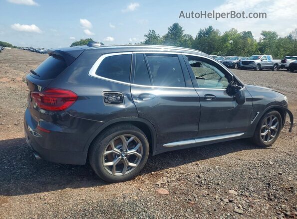 5UXTY5C07LLT37913 2020 BMW X3 Black Հետևի աջ