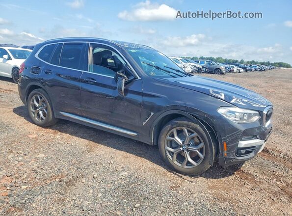 5UXTY5C07LLT37913 2020 BMW X3 Black Առջևի աջ