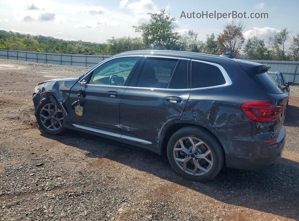 5UXTY5C07LLT37913 2020 BMW X3 Black Հետևի ձախ