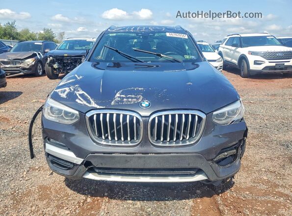 5UXTY5C07LLT37913 2020 BMW X3 Black Դիմացի տեսք