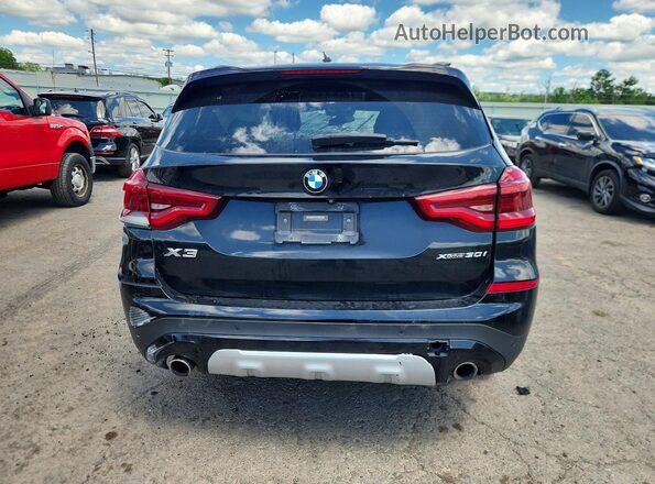 5UXTY5C08LLE57948 2020 BMW X3 Black Հետևի տեսք