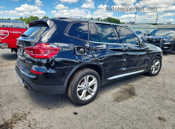 5UXTY5C08LLE57948 2020 BMW X3 Black Հետևի աջ