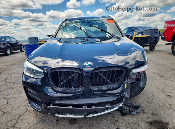 5UXTY5C08LLE57948 2020 BMW X3 Black Դիմացի տեսք