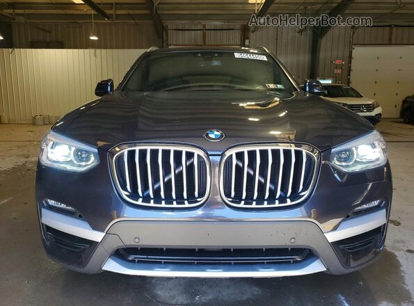 5UXTY5C08LLT33093 2020 BMW X3 Gray წინა ხედი