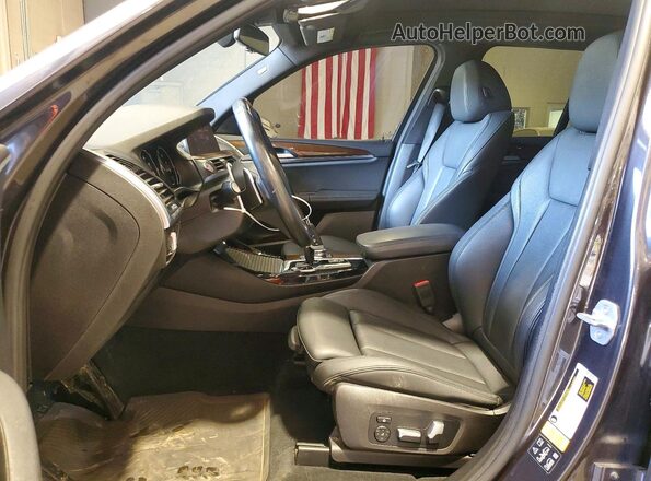 5UXTY5C08LLT33093 2020 BMW X3 Gray წინა სალონის ხედი
