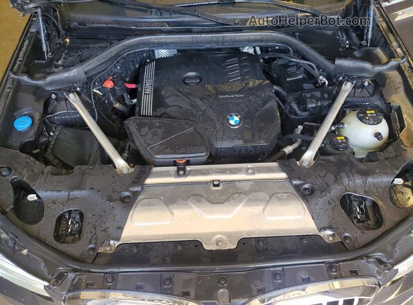 5UXTY5C08LLT33093 2020 BMW X3 Gray ძრავის განყოფილების ხედი
