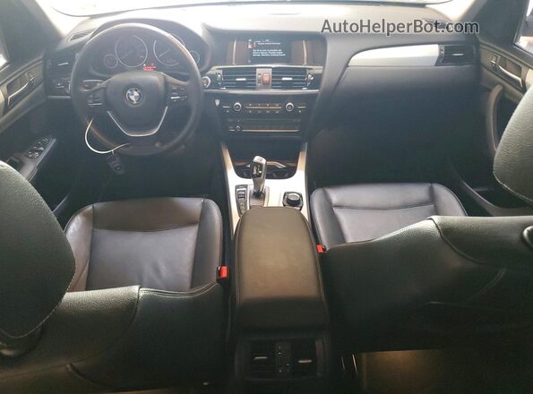 5UXWX7C31H0W39275 2017 BMW X3 Black Vista del salpicadero