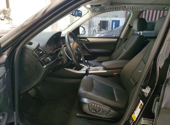 5UXWX7C31H0W39275 2017 BMW X3 Black Vista interior delantera