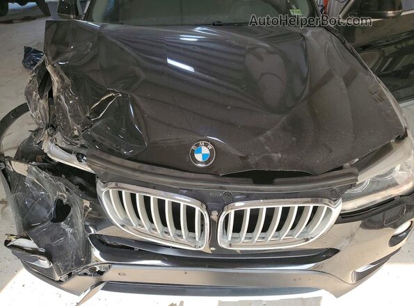 5UXWX7C31H0W39275 2017 BMW X3 Black Vista del compartimento del motor