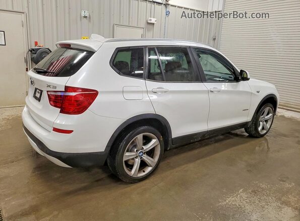 5UXWX7C54H0S18748 2017 BMW X3 Белый Задняя правая четверть
