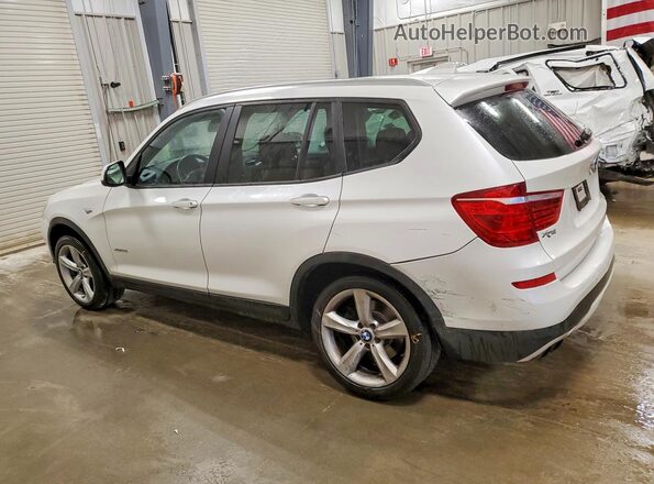 5UXWX7C54H0S18748 2017 BMW X3 Белый Задняя левая четверть