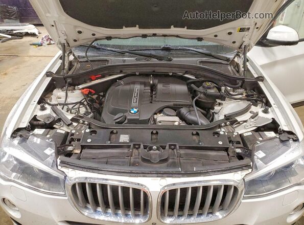 5UXWX7C54H0S18748 2017 BMW X3 Белый Вид подкапотного пространства