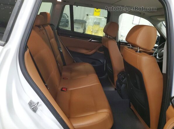 5UXWX7C54H0S18748 2017 BMW X3 Белый Вид задней части салона