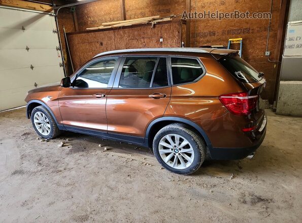 5UXWX9C32H0T22052 2017 BMW X3 Оранжевый Задняя левая четверть