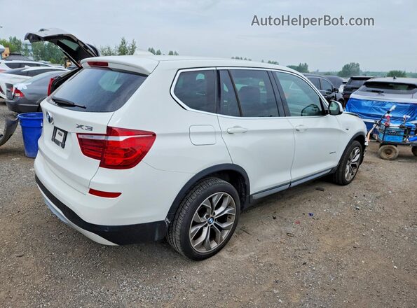 5UXWX9C33H0T18446 2017 BMW X3 White Հետևի աջ