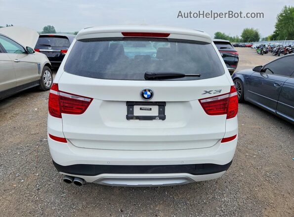 5UXWX9C33H0T18446 2017 BMW X3 White Հետևի տեսք