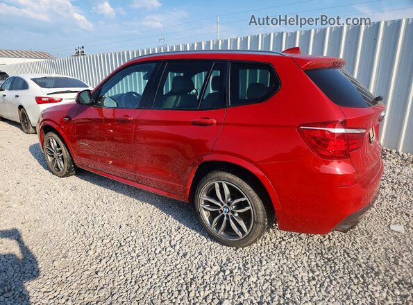 5UXWX9C33H0W76999 2017 BMW X3 Red Tył lewy