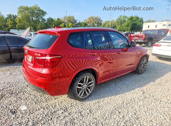 5UXWX9C33H0W76999 2017 BMW X3 Red Tył prawy