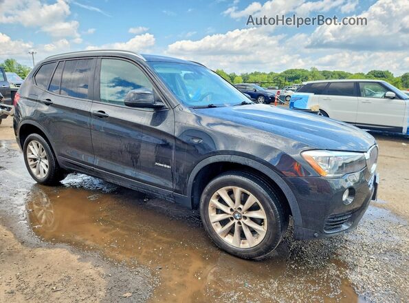 5UXWX9C37H0W79050 2017 BMW X3 Black წინა მარჯვენა