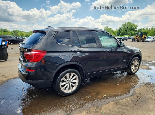 5UXWX9C37H0W79050 2017 BMW X3 Black უკანა მარჯვენა