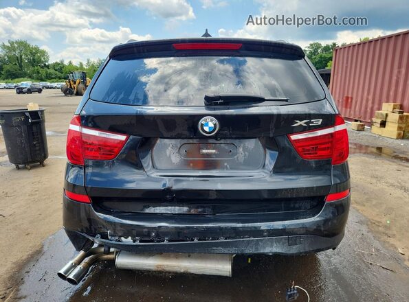 5UXWX9C37H0W79050 2017 BMW X3 Black უკანა ხედი