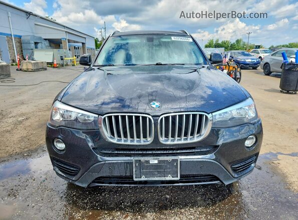 5UXWX9C37H0W79050 2017 BMW X3 Black წინა ხედი