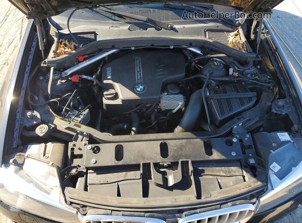 5UXWX9C38H0T22895 2017 BMW X3 Черный Вид подкапотного пространства