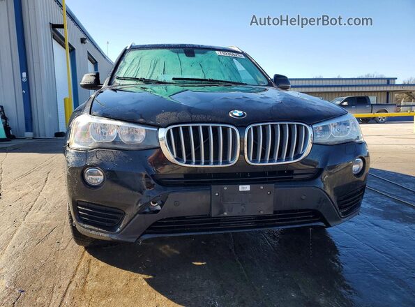 5UXWX9C38H0T22895 2017 BMW X3 Черный Вид спереди