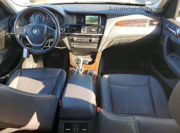 5UXWX9C38H0T22895 2017 BMW X3 Черный Вид панели приборов