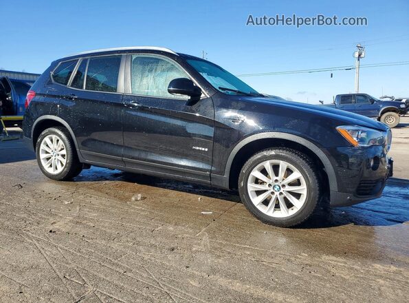 5UXWX9C38H0T22895 2017 BMW X3 Черный Передняя правая четверть
