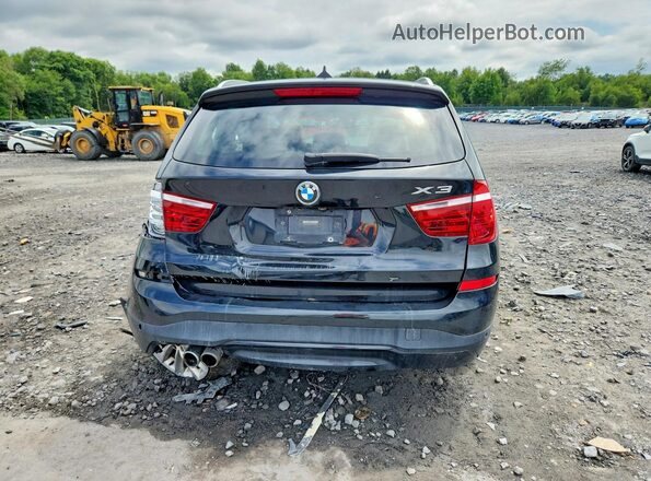 5UXWX9C39H0W72004 2017 BMW X3 Black Vista trasera