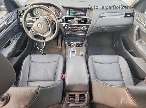5UXWX9C50H0T10421 2017 BMW X3 Black Vista del salpicadero