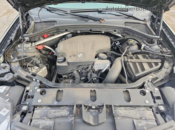 5UXWX9C50H0T10421 2017 BMW X3 Black Vista del compartimento del motor