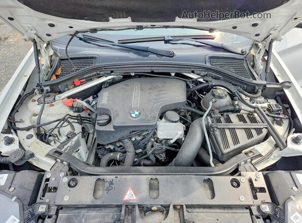5UXWX9C57G0D70228 2016 BMW X3 White Engine compartment view