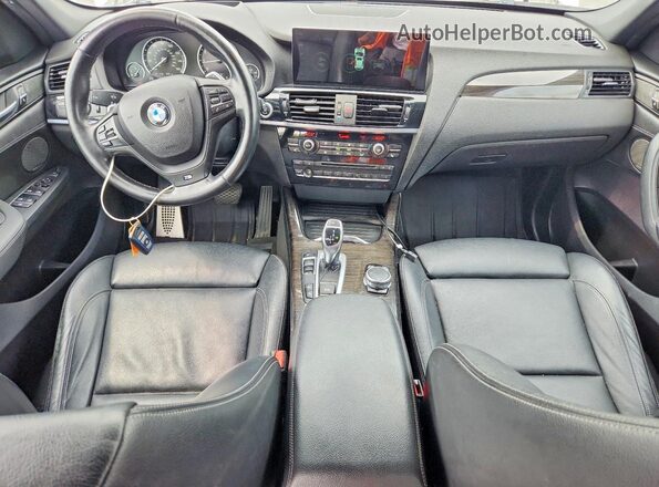 5UXWX9C57G0D70228 2016 BMW X3 White Dashboard view