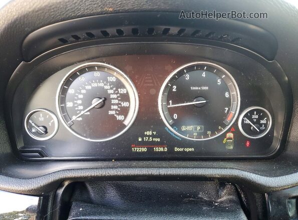 5UXWX9C57G0D85828 2016 BMW X3 Black Vista del cuadro de instrumentos
