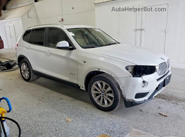5UXWX9C57G0D94643 2016 BMW X3 White Delantero derecho
