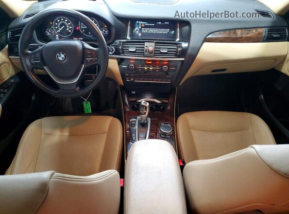 5UXWX9C57G0D94643 2016 BMW X3 White Vista del salpicadero