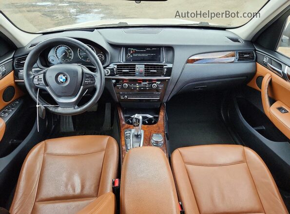 5UXWX9C59G0D88911 2016 BMW X3 White წინა პანელის ხედი