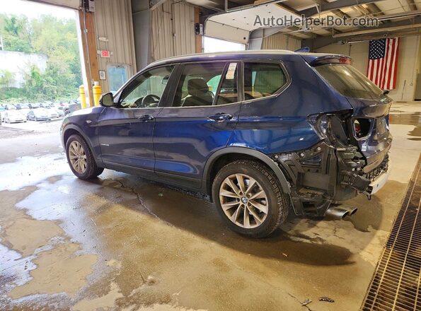 5UXWX9C59G0D92988 2016 BMW X3 Blue Rear left